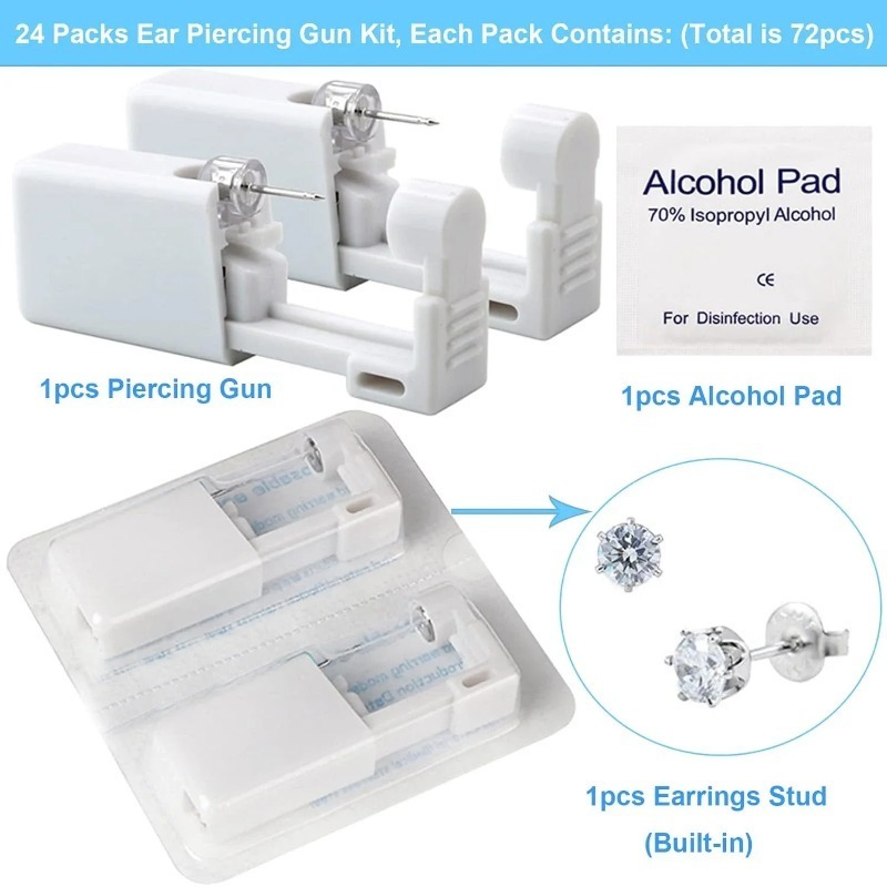 1/50pcs Ear Piercing Gun Dispo - огляд і ціна Body Jewelry Factory