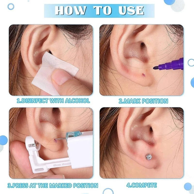 1/50pcs Ear Piercing Gun Dispo - огляд і ціна Body Jewelry Factory