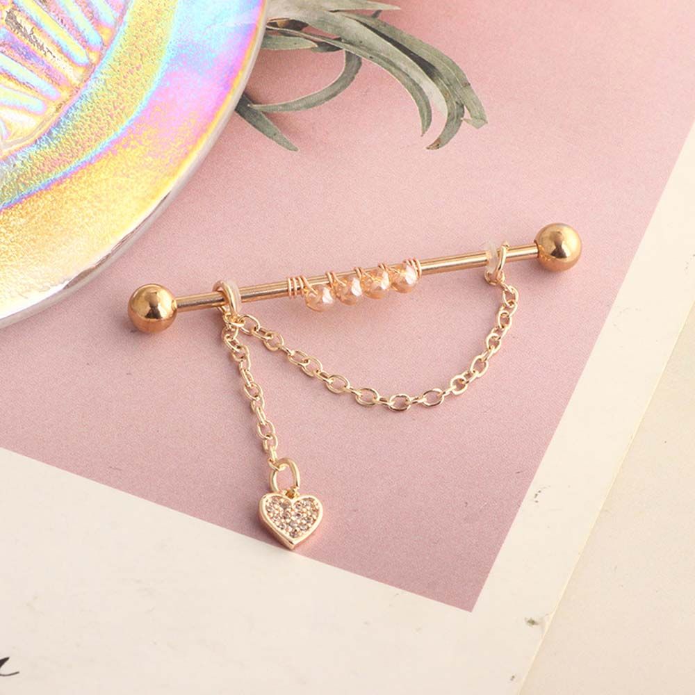 Punk Style Girls Gift Crystal  - огляд і ціна Industrial Barbell Long