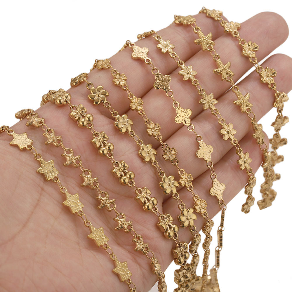 1Meter Stainless Steel Flower  - огляд і ціна Body Jewelry Chains