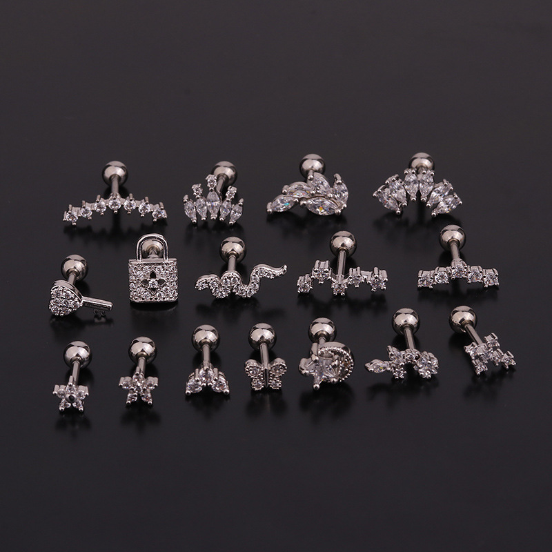 16G Stainless Steel Floral/Sna - огляд і ціна Body Jewelry Hypoallergenic