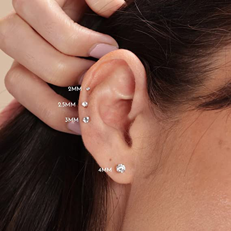 20G Flat Back Threadless Earri - огляд і ціна Body Jewelry Hypoallergenic