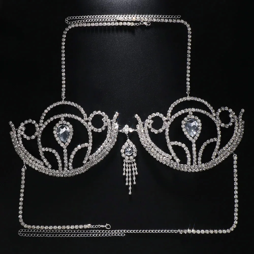 Luxury Rhinestone Bikini Bra G - огляд і ціна Body Jewelry Bra