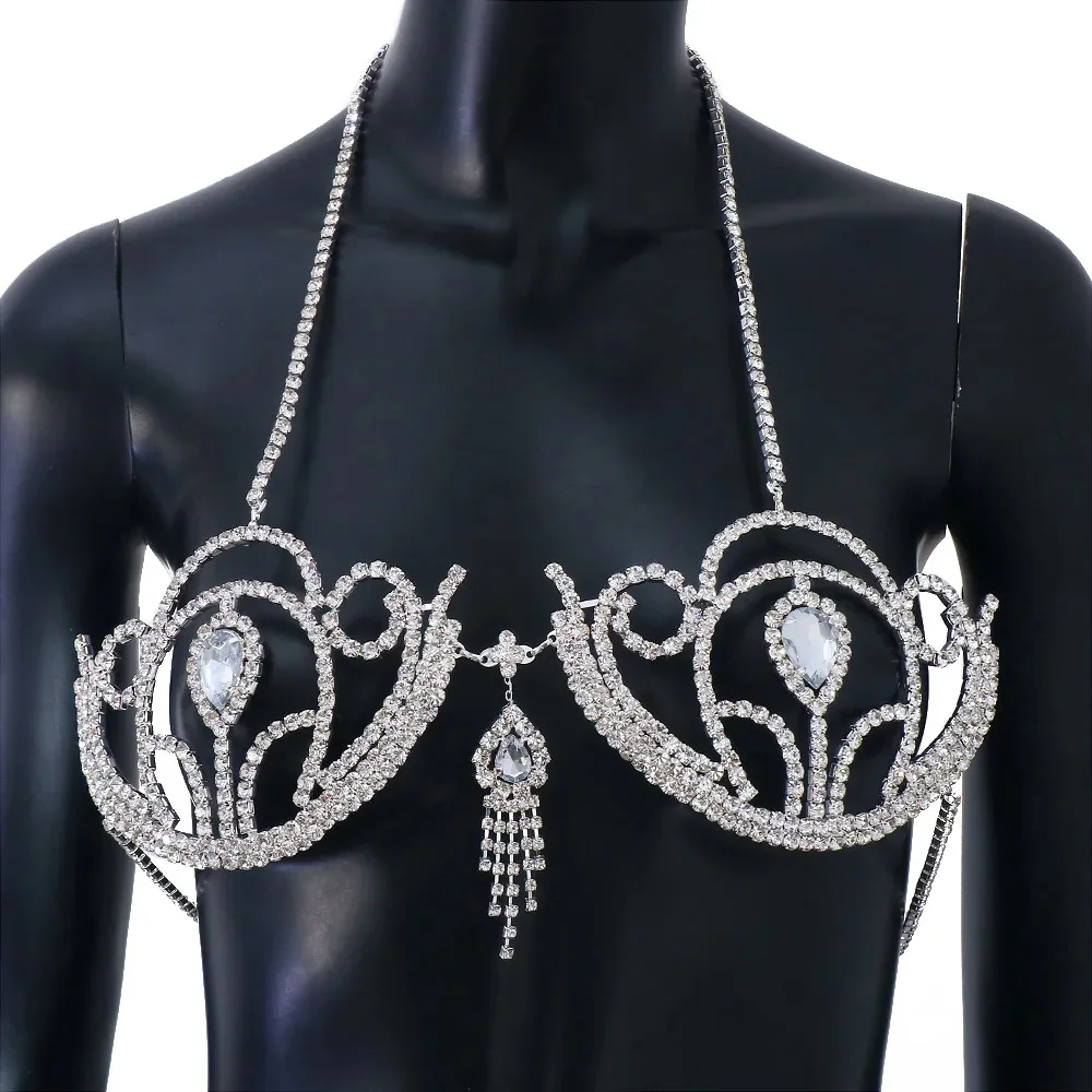 Luxury Rhinestone Bikini Bra G - огляд і ціна Body Jewelry Bra