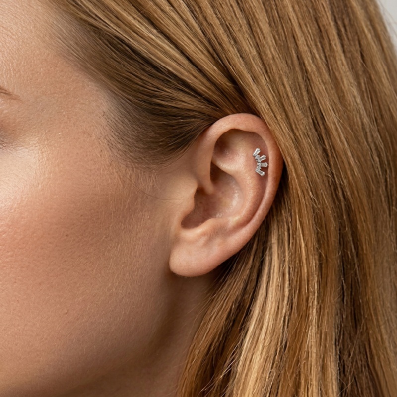 1 Pcs ASTM Titanium Helix Pier - огляд і ціна Body Jewelry Hypoallergenic