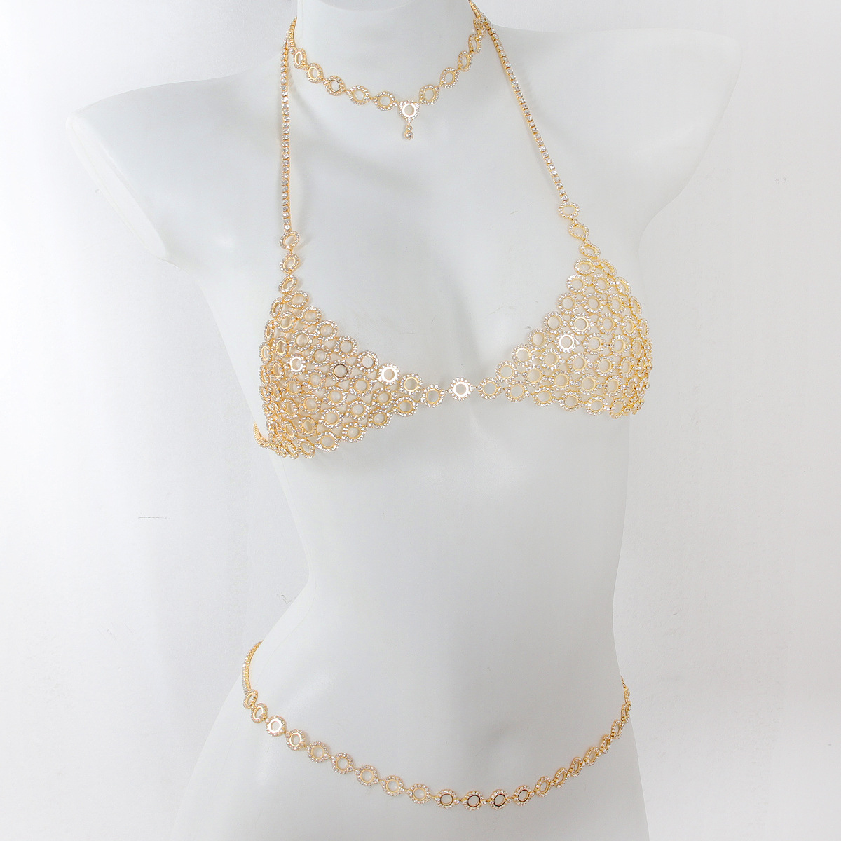 Fashionable Circular Splicing  - огляд і ціна Body Jewelry Bra