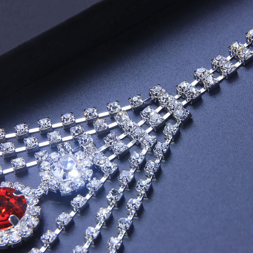 Sexy Body Chain Lingerie Red C - огляд і ціна Body Jewelry Rhinestone