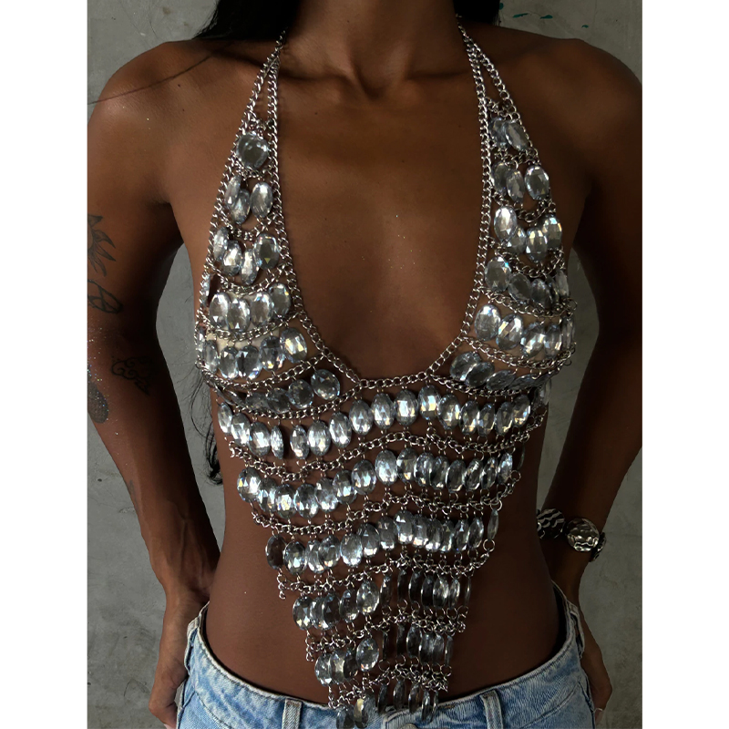 Handmade Backless Rhinestone S - огляд і ціна Body Jewelry Rhinestone