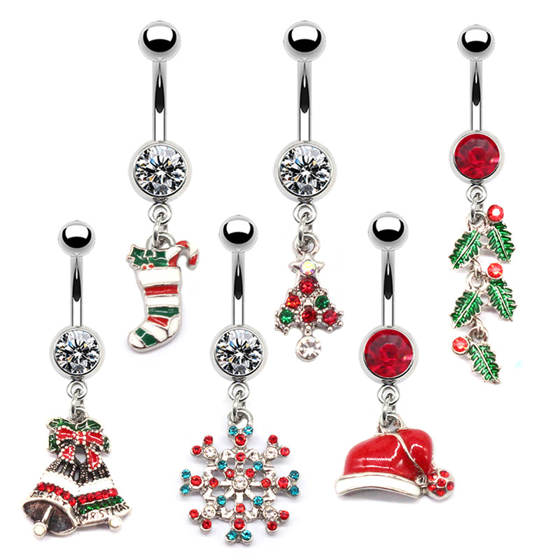 Christmas Series Navel Ring Fo - огляд і ціна Body Jewelry Factory