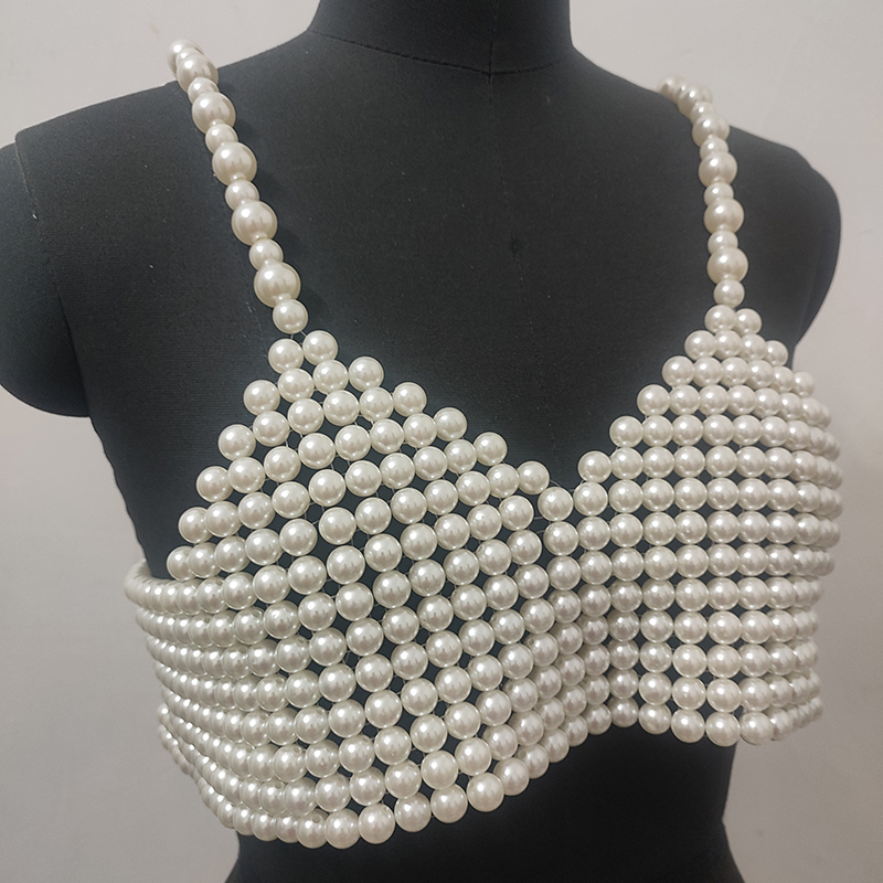 Winter Women's Handmade Pearl  - огляд і ціна Body Jewelry Vest