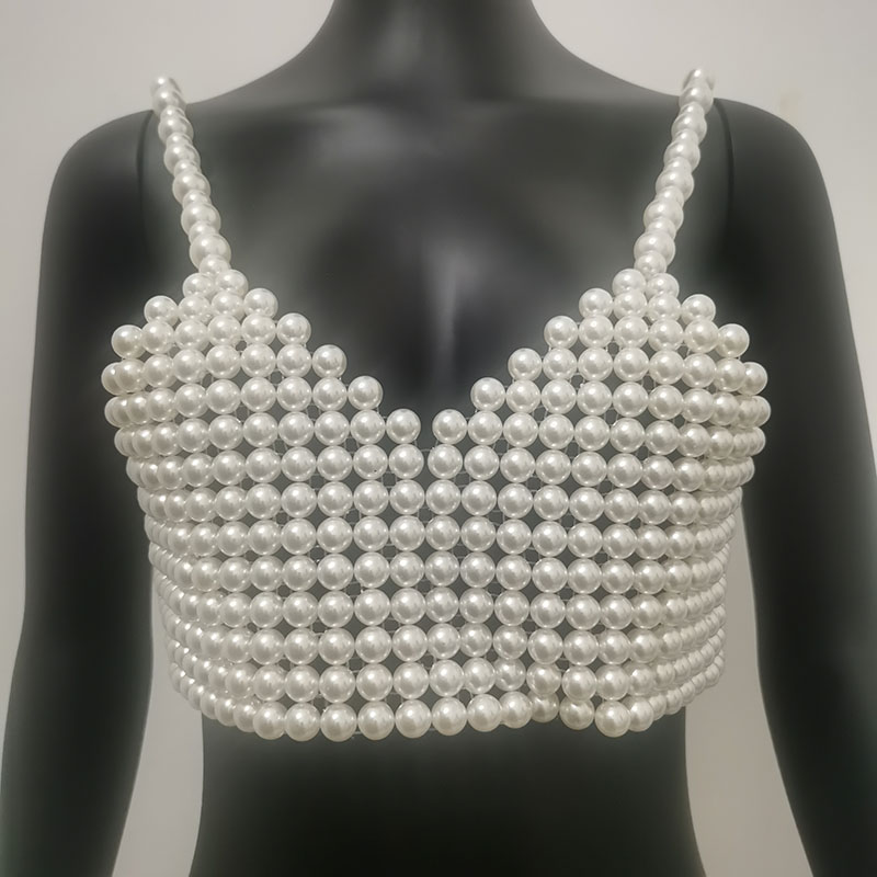 Winter Women's Handmade Pearl  - огляд і ціна Body Jewelry Vest