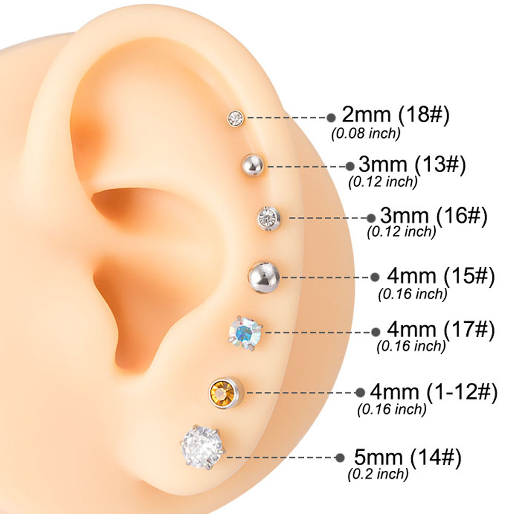 1pc Disposable Green Ear Pierc - огляд і ціна Body Jewelry Factory