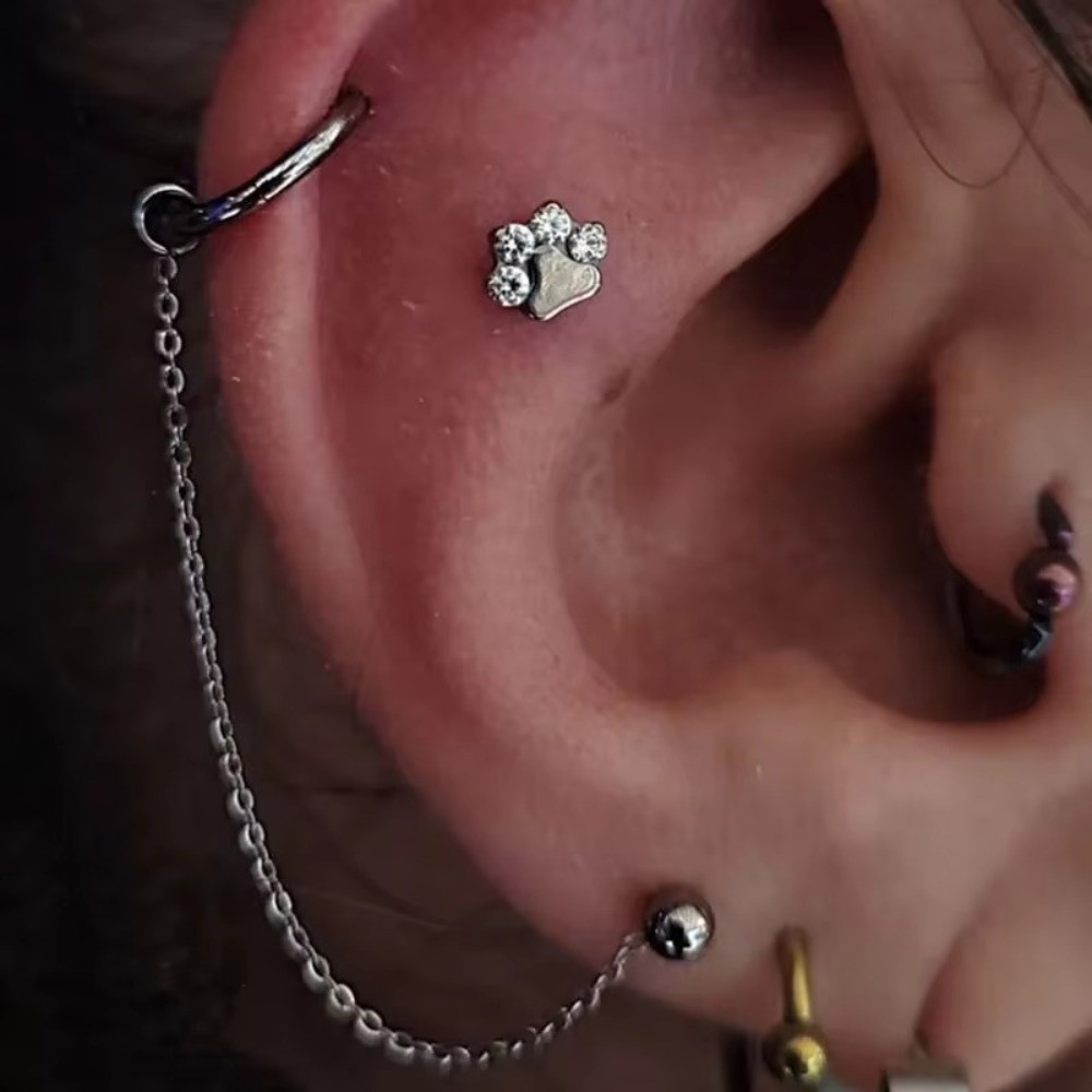 Titanium Nose Chain Three Laye - огляд і ціна Body Jewelry Labret