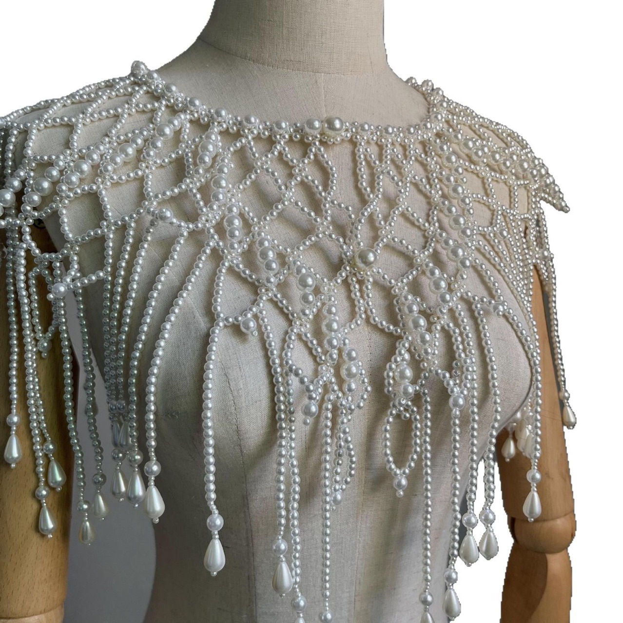 Handmade Pearl Layered Body Ch - огляд і ціна Body Jewelry Vest
