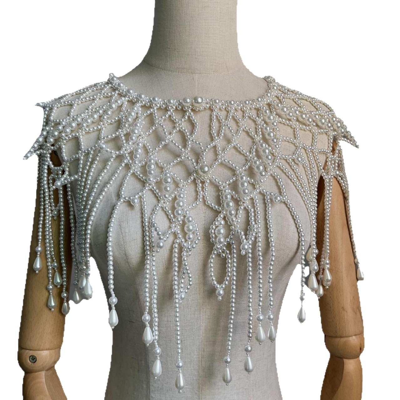 Handmade Pearl Layered Body Ch - огляд і ціна Body Jewelry Vest