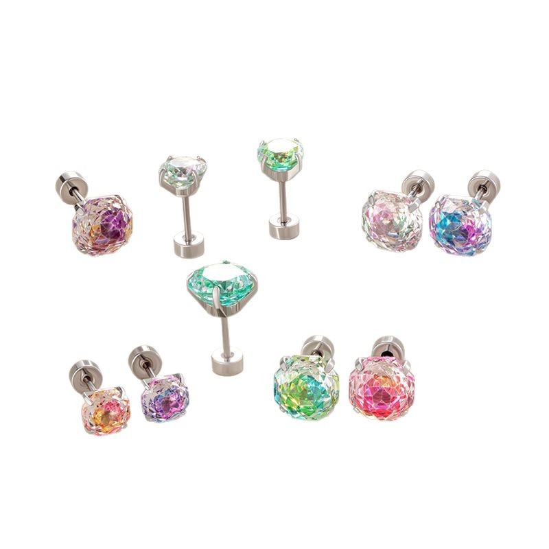 20G 6mm/8mm Cubic Zirconia Ear - огляд і ціна Body Jewelry Hypoallergenic