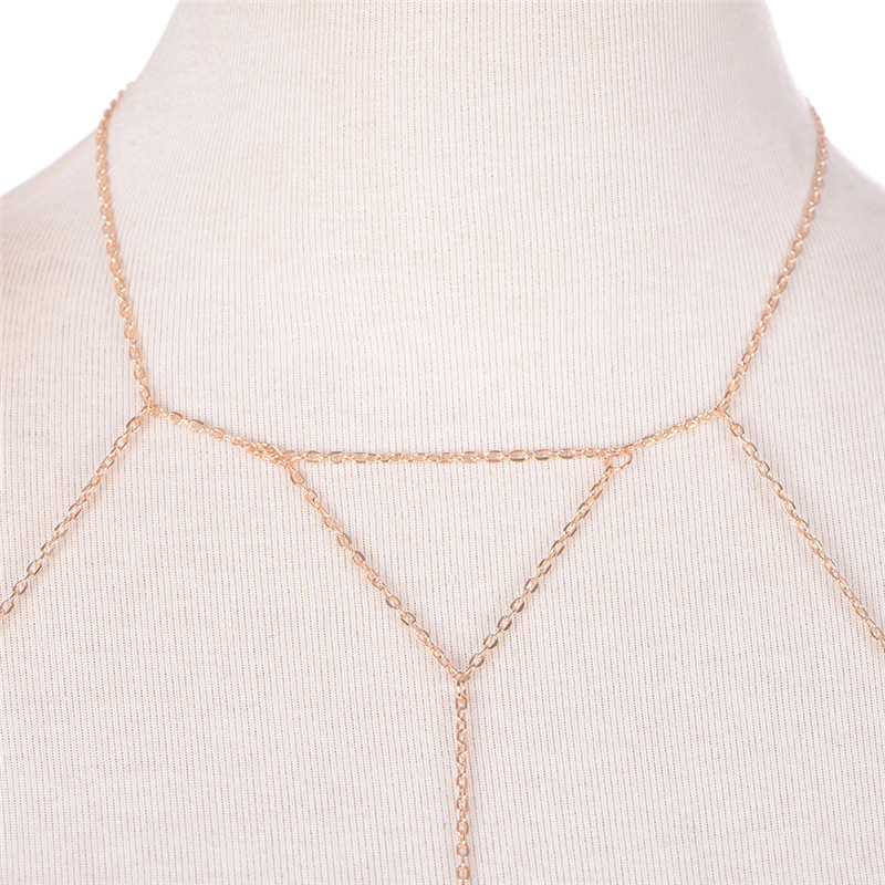 Gold Silver Fashion Link Chain - огляд і ціна Body Jewelry Bra