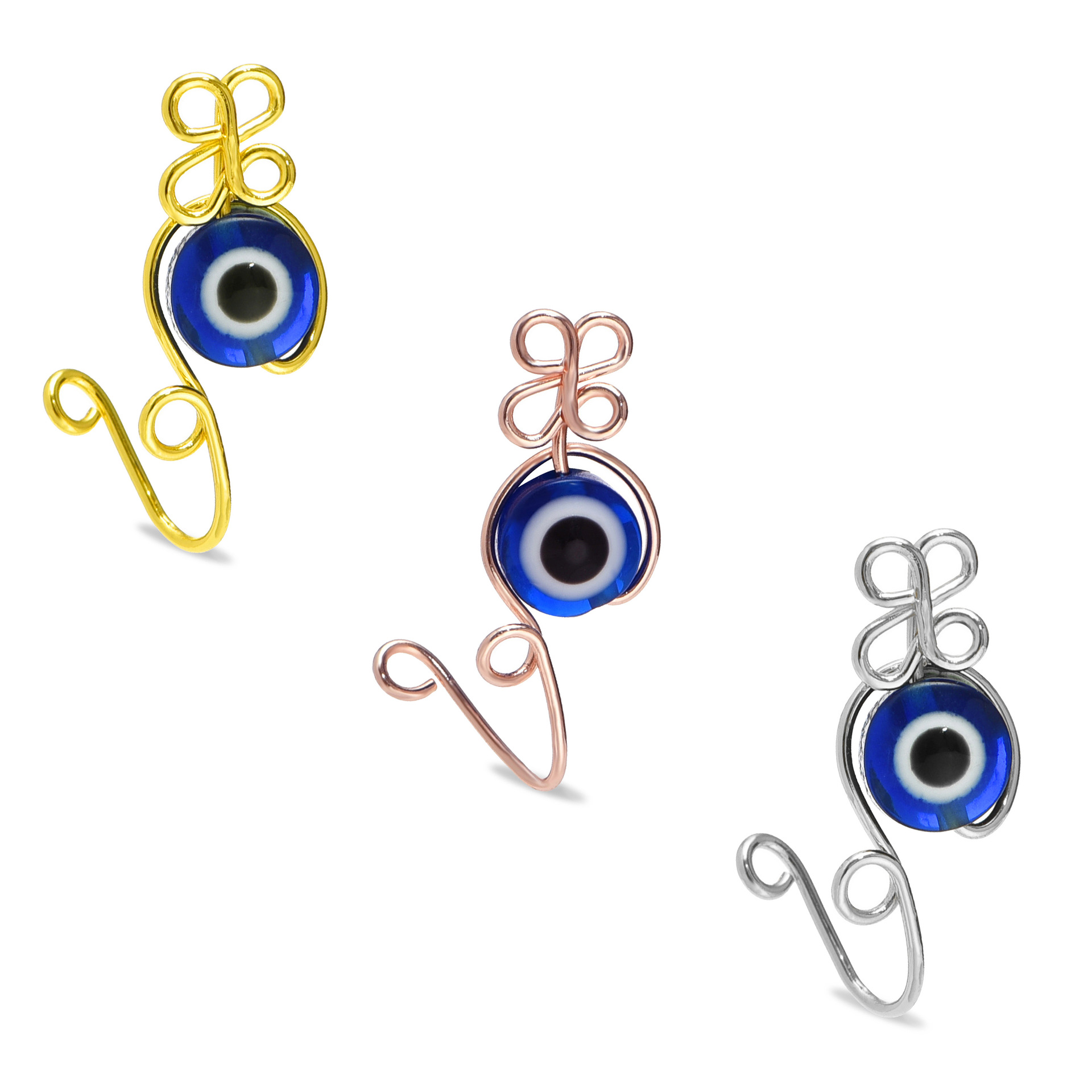 Evil Eye Nose Ring Handmade Co - огляд і ціна Body Jewelry Real Gold