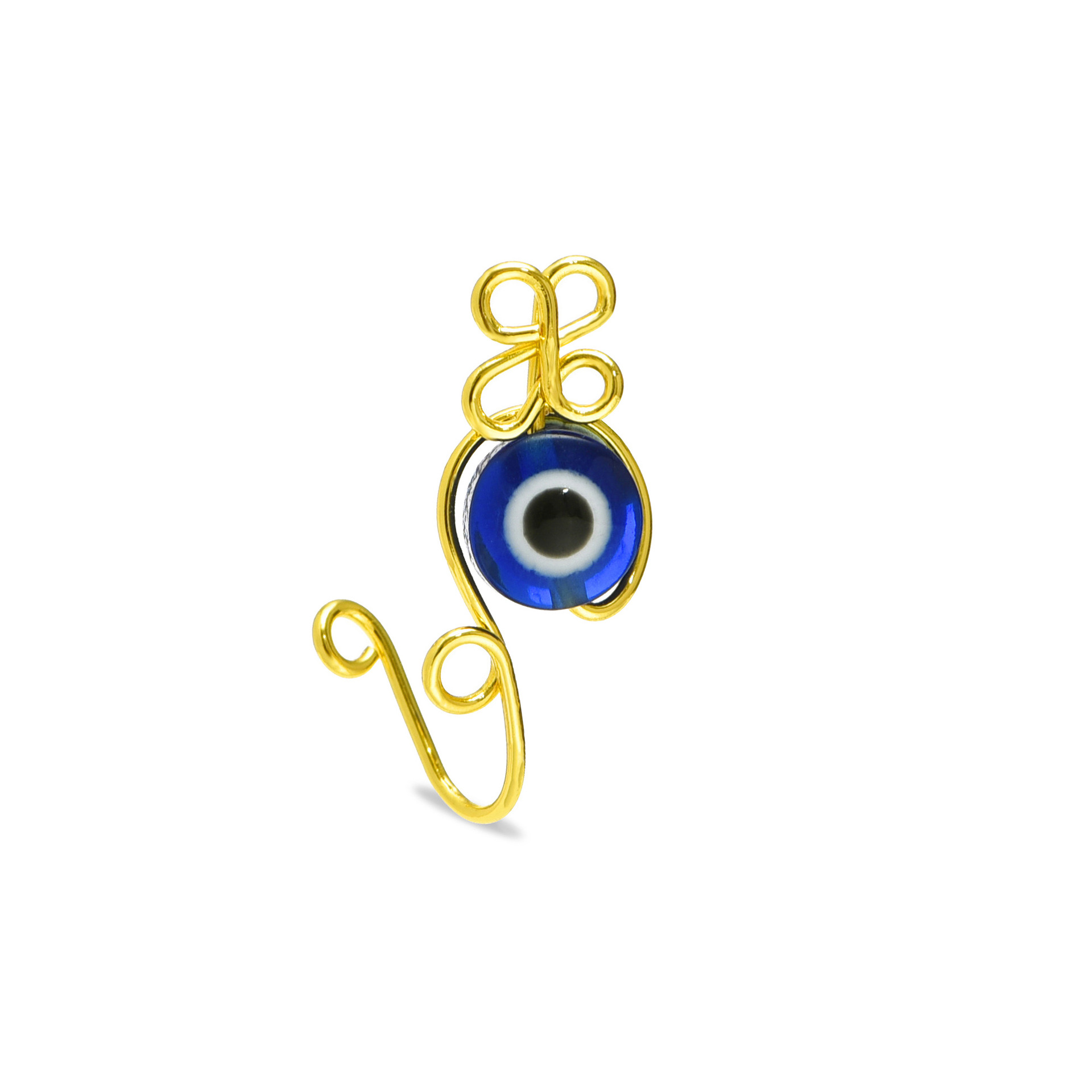 Evil Eye Nose Ring Handmade Co - огляд і ціна Body Jewelry Real Gold
