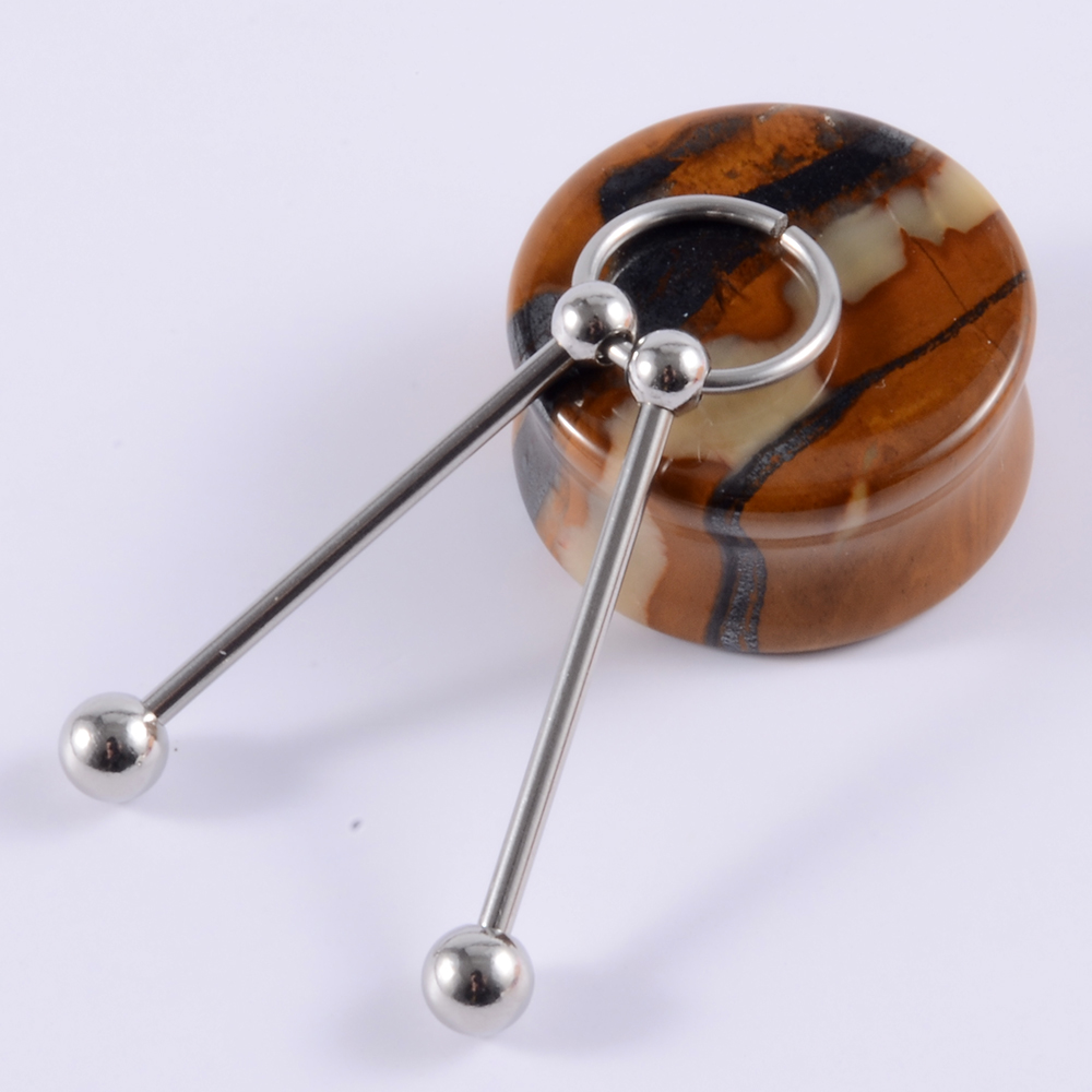 1Pcs Surgical Steel Snake Indu - огляд і ціна Body Jewelry Industrial