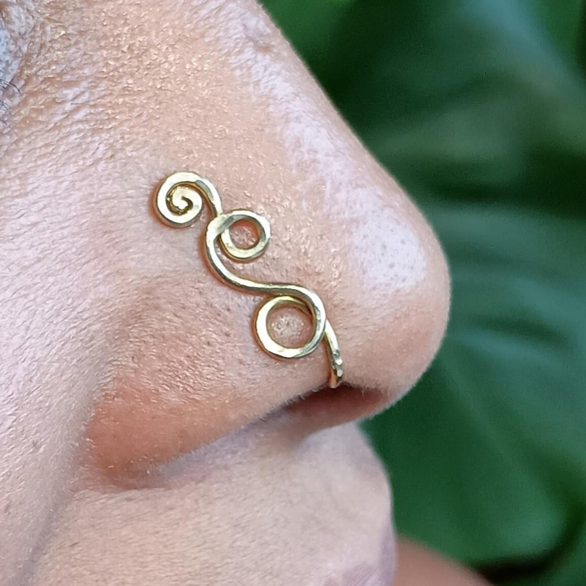 Faux Piercing Ring 14K Gold Fi - огляд і ціна Body Jewelry Hypoallergenic