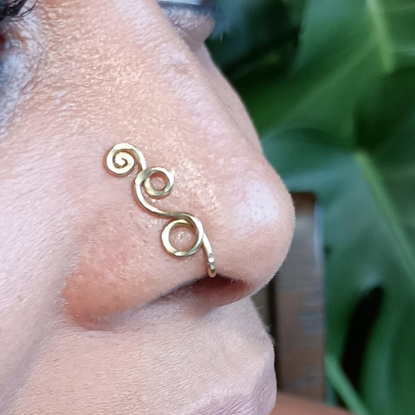 Faux Piercing Ring 14K Gold Fi - огляд і ціна Body Jewelry Hypoallergenic