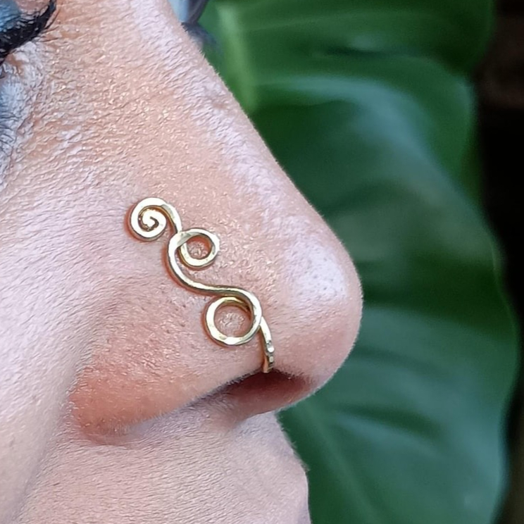 Faux Piercing Ring 14K Gold Fi - огляд і ціна Body Jewelry Hypoallergenic