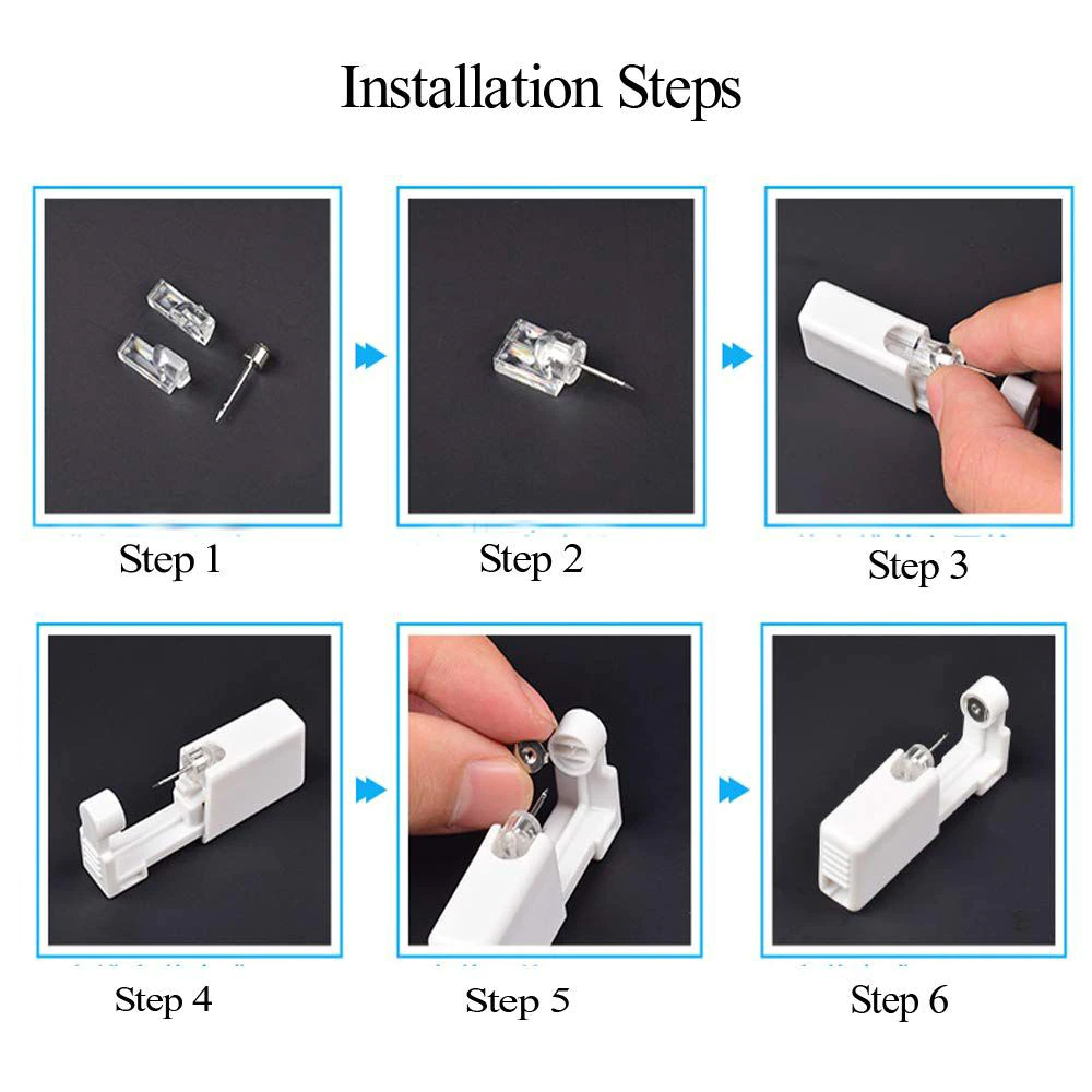 1-20Pcs/set Ear Piercing Gun D - огляд і ціна Body Jewelry Factory
