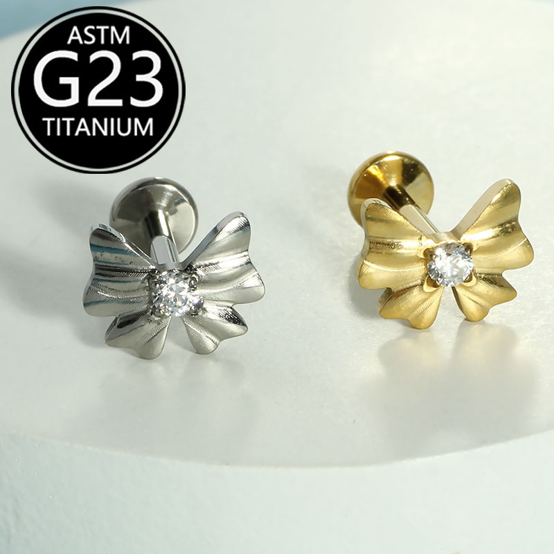 F136 Titanium Lip Ring Lightni - огляд і ціна Body Jewelry Factory