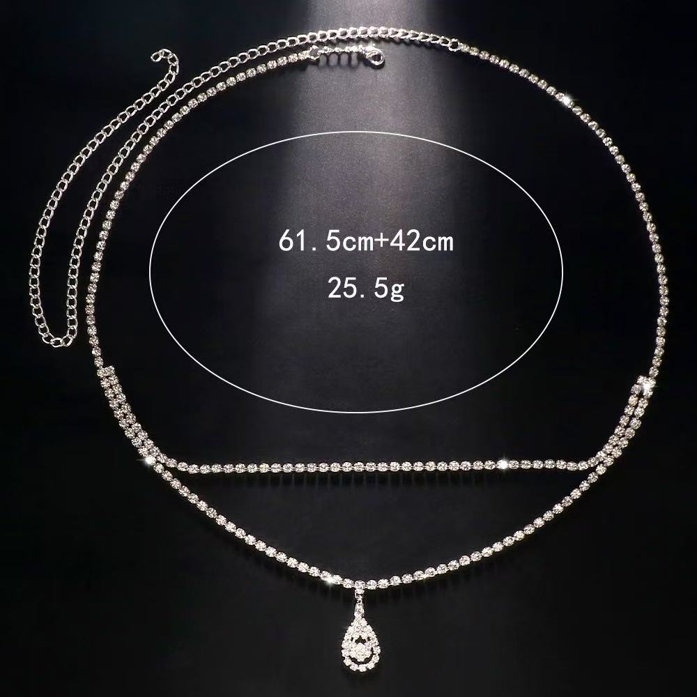 Luxury Rhinestone Double Chain - огляд і ціна Body Jewelry Rhinestone