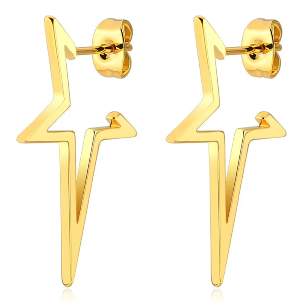 2pcs Stainless Steel Pentagona - огляд і ціна Body Jewelry Hypoallergenic