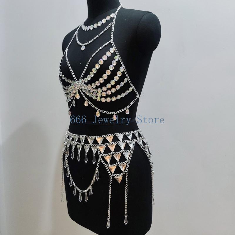 F2TD Body Waist Chain Skirt an - огляд і ціна Body Jewelry Bra
