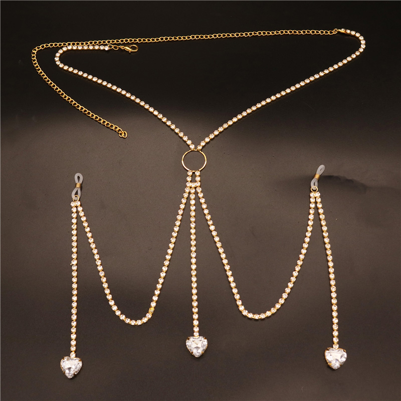 2023 New Fashion White Heart N - огляд і ціна Body Jewelry Rhinestone