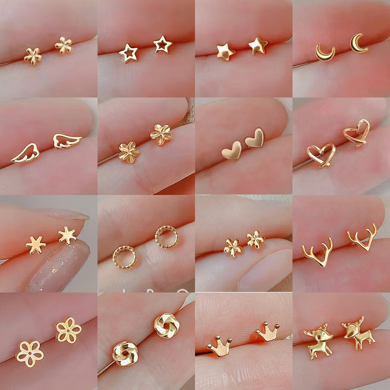 925 Silver Needles Gold Color  - огляд і ціна Body Jewelry Hypoallergenic