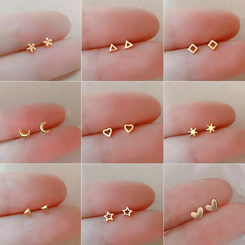 925 Silver Needles Gold Color  - огляд і ціна Body Jewelry Hypoallergenic