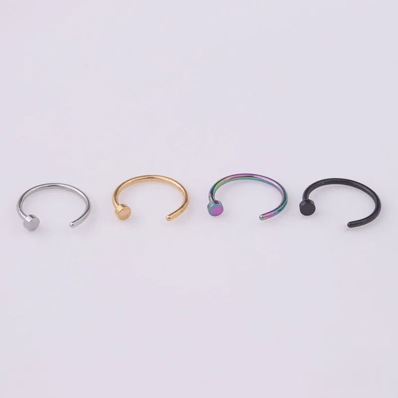 5pcs/lot 20G Nose Ring Hoop, 6 - огляд і ціна Body Jewelry Hypoallergenic