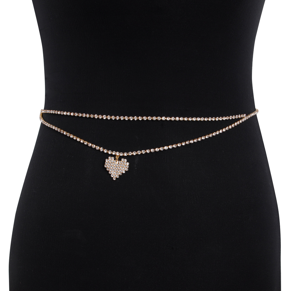 Fashionable Heart-shaped Sexy  - огляд і ціна Body Jewelry Rhinestone
