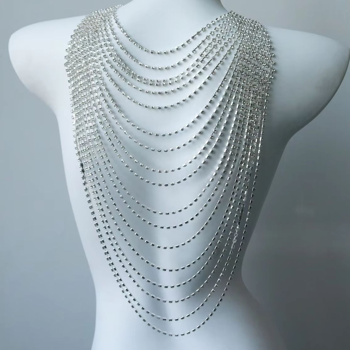 Stylish Multi-Layer Body Chain - огляд і ціна Body Jewelry Rhinestone