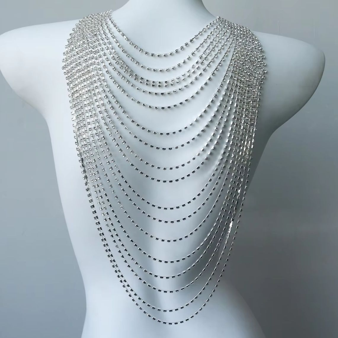 Stylish Multi-Layer Body Chain - огляд і ціна Body Jewelry Rhinestone