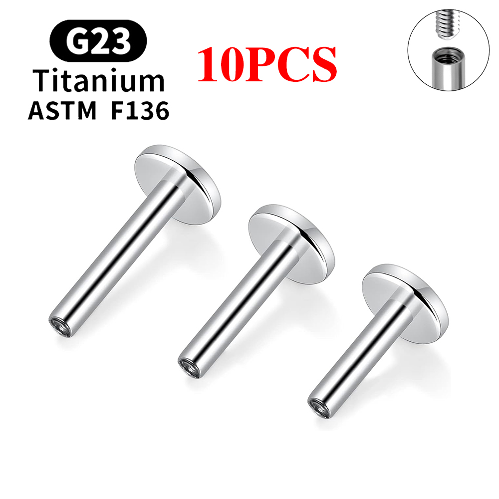 10PCS G23 Titanium Piercing In - огляд і ціна Body Jewelry Labret