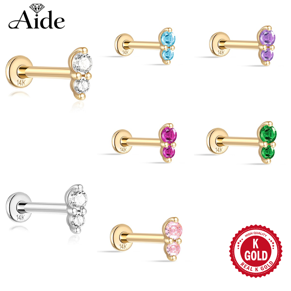 AIDE Real 14K Solid Gold Color - огляд і ціна Body Jewelry Real Gold