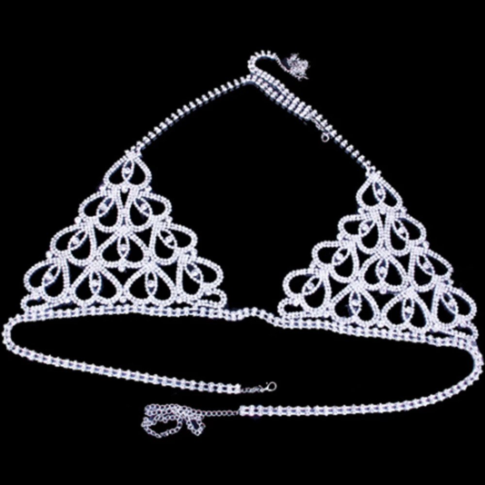 Fashion Rhinestone Heart Bra T - огляд і ціна Body Jewelry Rhinestone