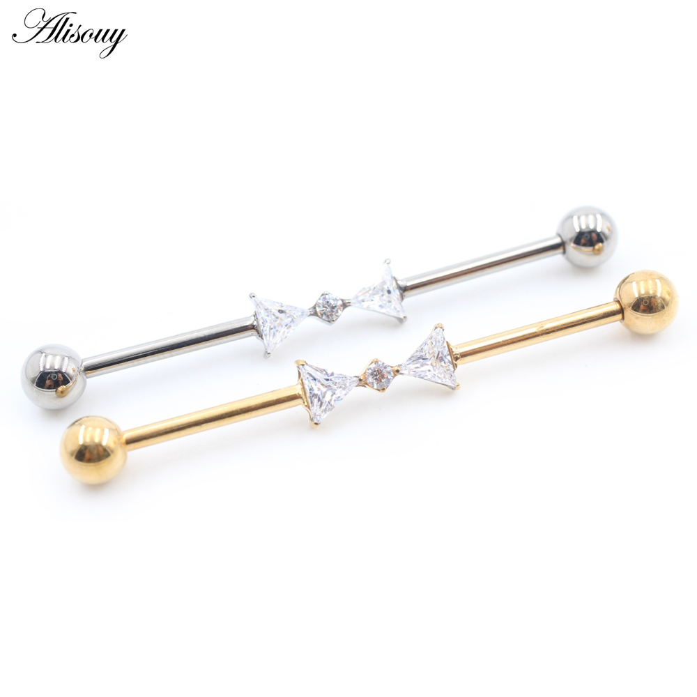Alisouy 1PC Titanium  Zircon P - огляд і ціна Body Jewelry Industrial