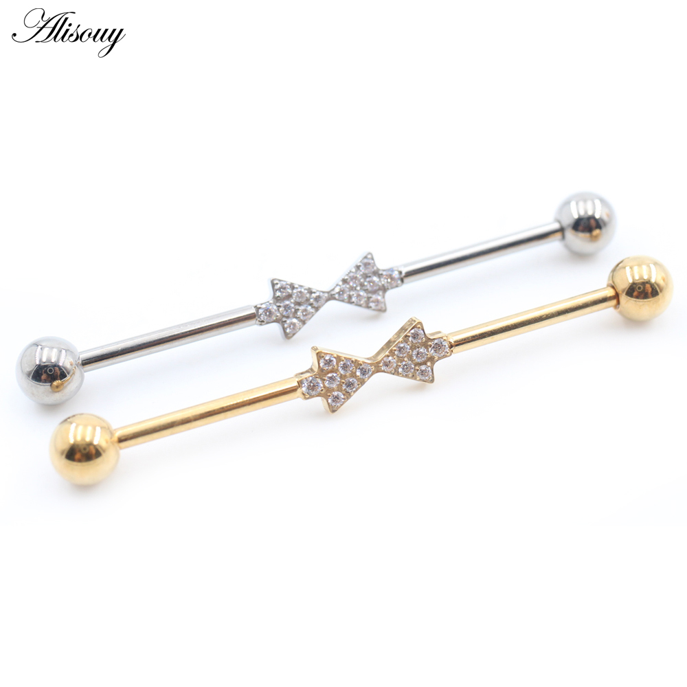 Alisouy 1PC Titanium  Zircon P - огляд і ціна Body Jewelry Industrial
