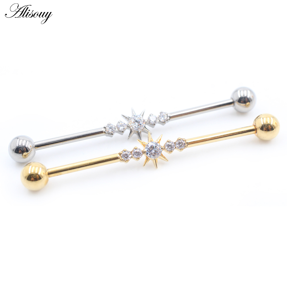 Alisouy 1PC Titanium  Zircon P - огляд і ціна Body Jewelry Industrial