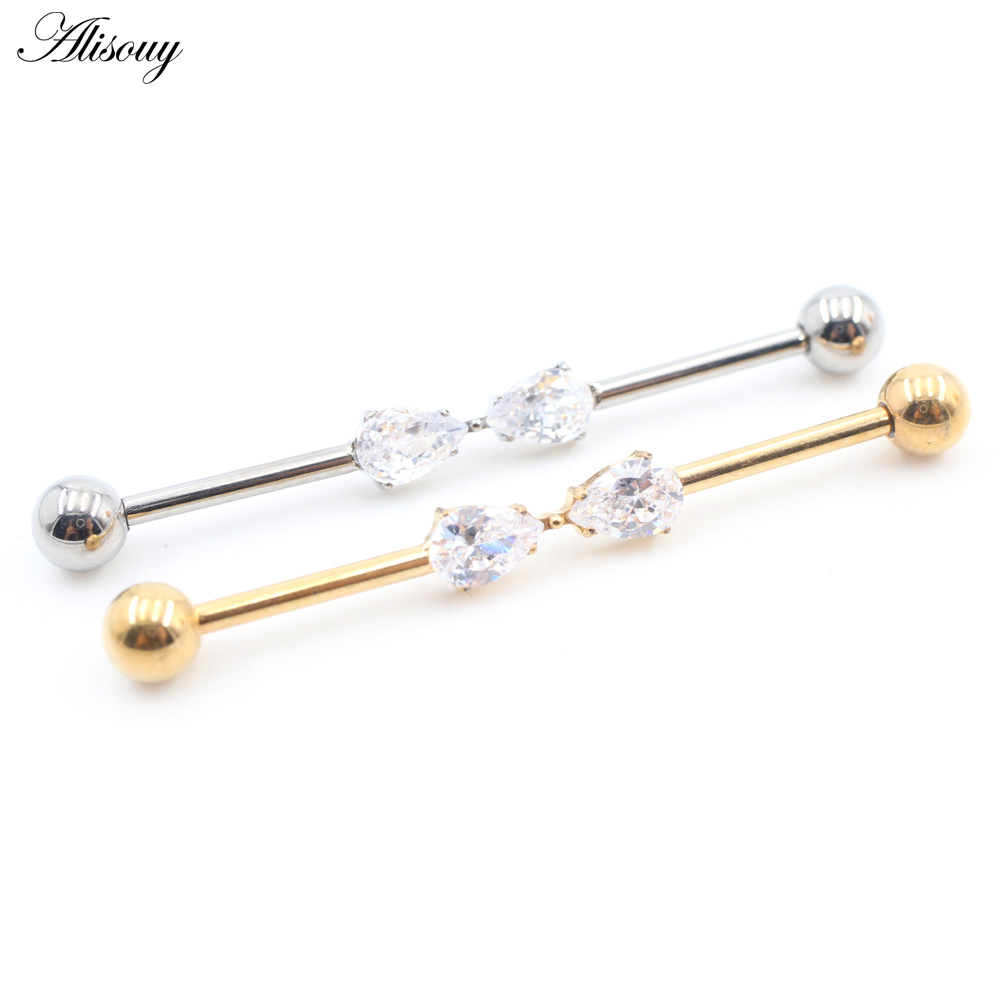 Alisouy 1PC Titanium  Zircon P - огляд і ціна Body Jewelry Industrial