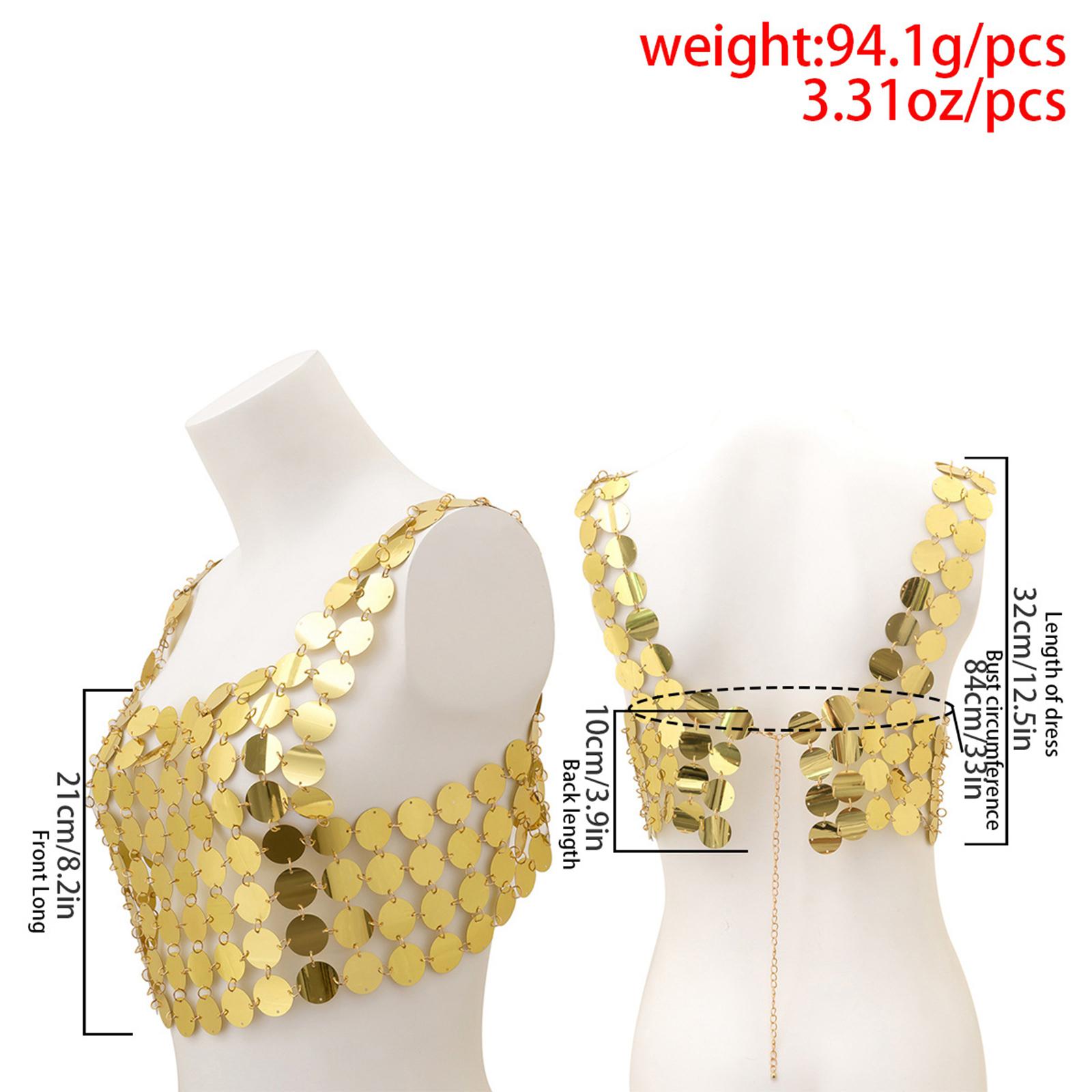 Sequin Vest Tank Tops Sparkly  - огляд і ціна Body Jewelry Vest
