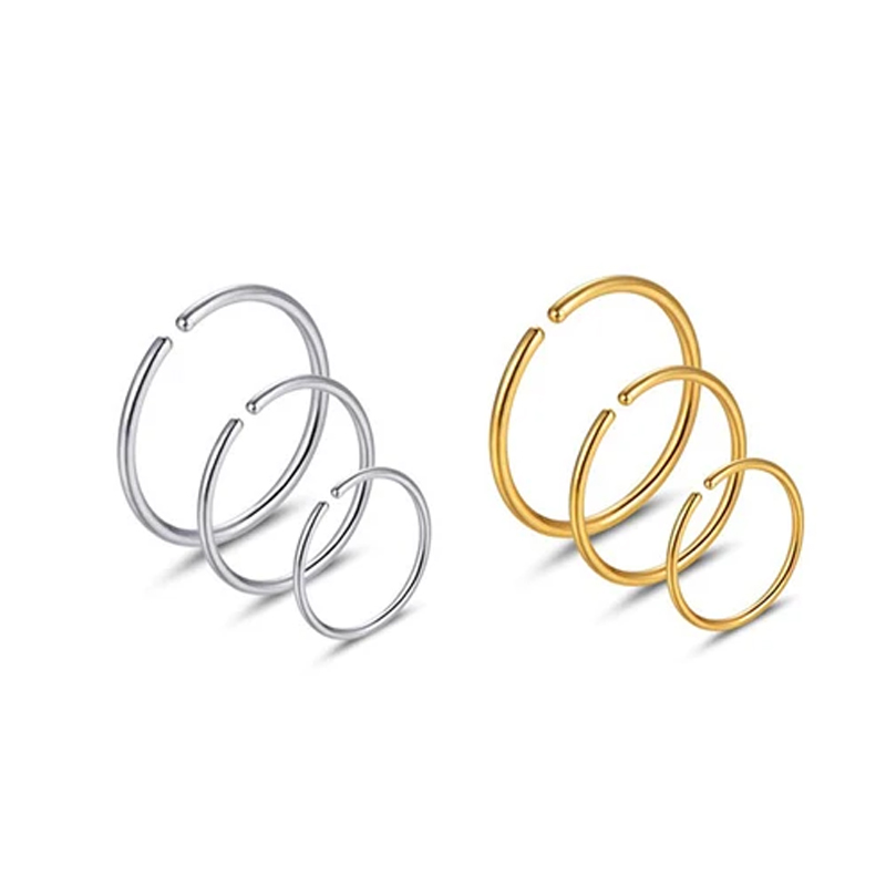 6pcs/lot Hypoallergenic Nose R - огляд і ціна Body Jewelry Hypoallergenic
