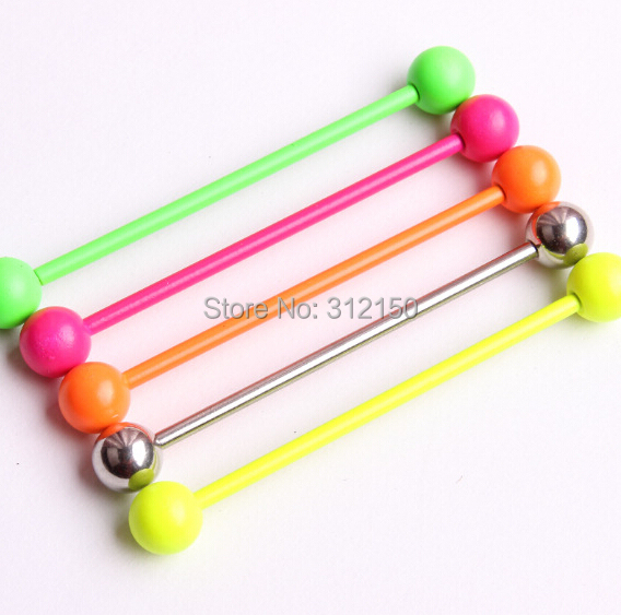 2 Pieces 14G 1.6mm Tongue Ring - огляд і ціна Body Jewelry Industrial