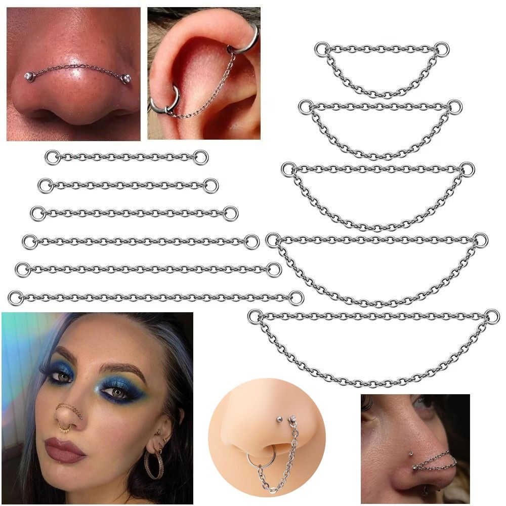 Fashion Titanium Nose Chain Do - огляд і ціна Body Jewelry Labret